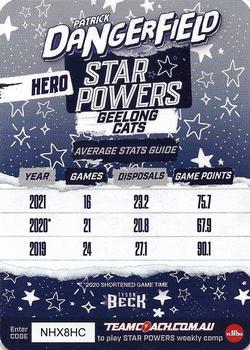 2022 AFL TeamCoach - Star Powers Silver #SP-32 Patrick Dangerfield Back